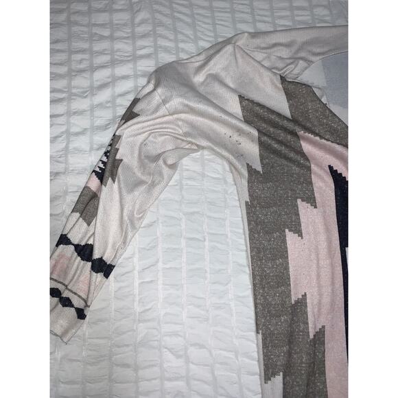 Women’s Aztec Open Front Tribal Print Cardigan Size 2XL - Picture 6 of 8